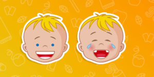 Bambino con denti rotti