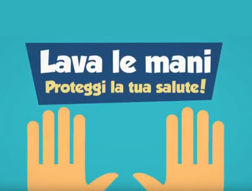 Lava le mani proteggi la salute.