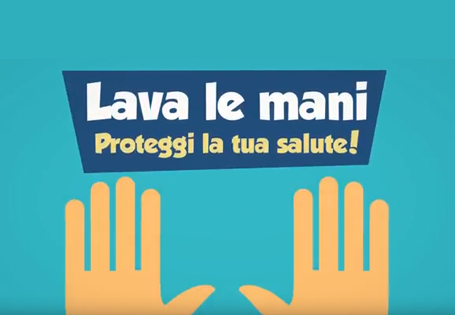 Lava le mani proteggi la salute.